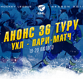 Анонс 36-го тура чемпионата Украинской хоккейной лиги – Пари-Матч