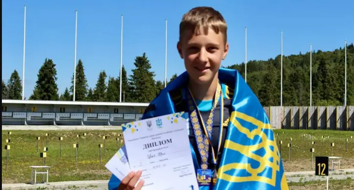 Юний біатлоніст зі Збаража виграв чемпіонат України