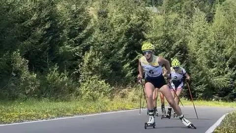 Закарпатка Євгенія Мурач — чемпіонка України з лижоролерів